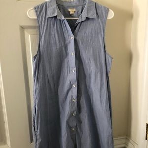 J crew button down shirt dress